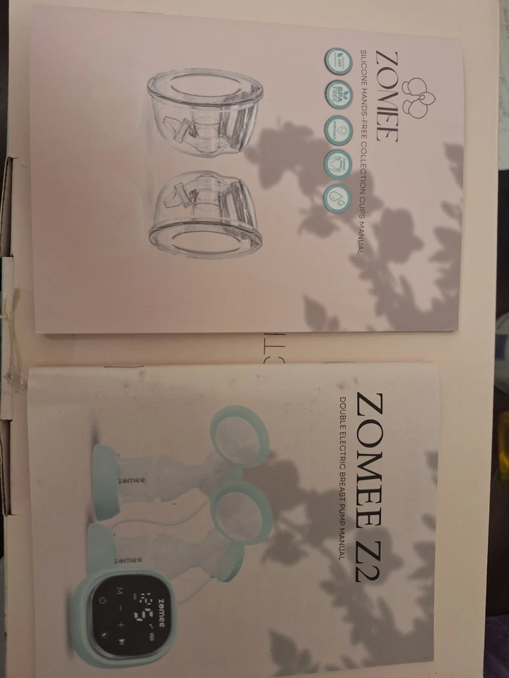 Zomee Z2 Double Electric Breast Pump + Hands-Free Cups – New (Open Box) - Image 3 of 4