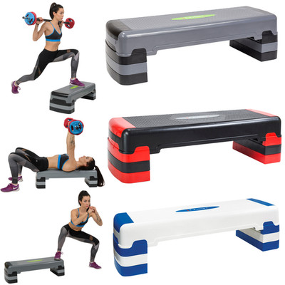 Steppbrett 3 Stufen Fitness Aerobic Stepper Stepboard Höhenverstellbar 200kg HMS