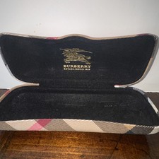 Burberry Eyeglasses Case Nova Check Tartan Sunglasses Hard Shell Plaid Cloth