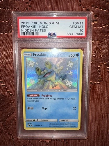2019 POKEMON S & M FROAKIE - HOLO HIDDEN FATES #SV11 OSA GEM MT 10