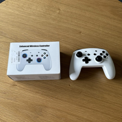 ECHTPower Wireless Controller für Nintendo Switch, Weiß/Schwarz