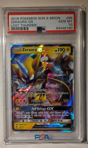Zeraora-GX graded PSA 10 for sale on eBay