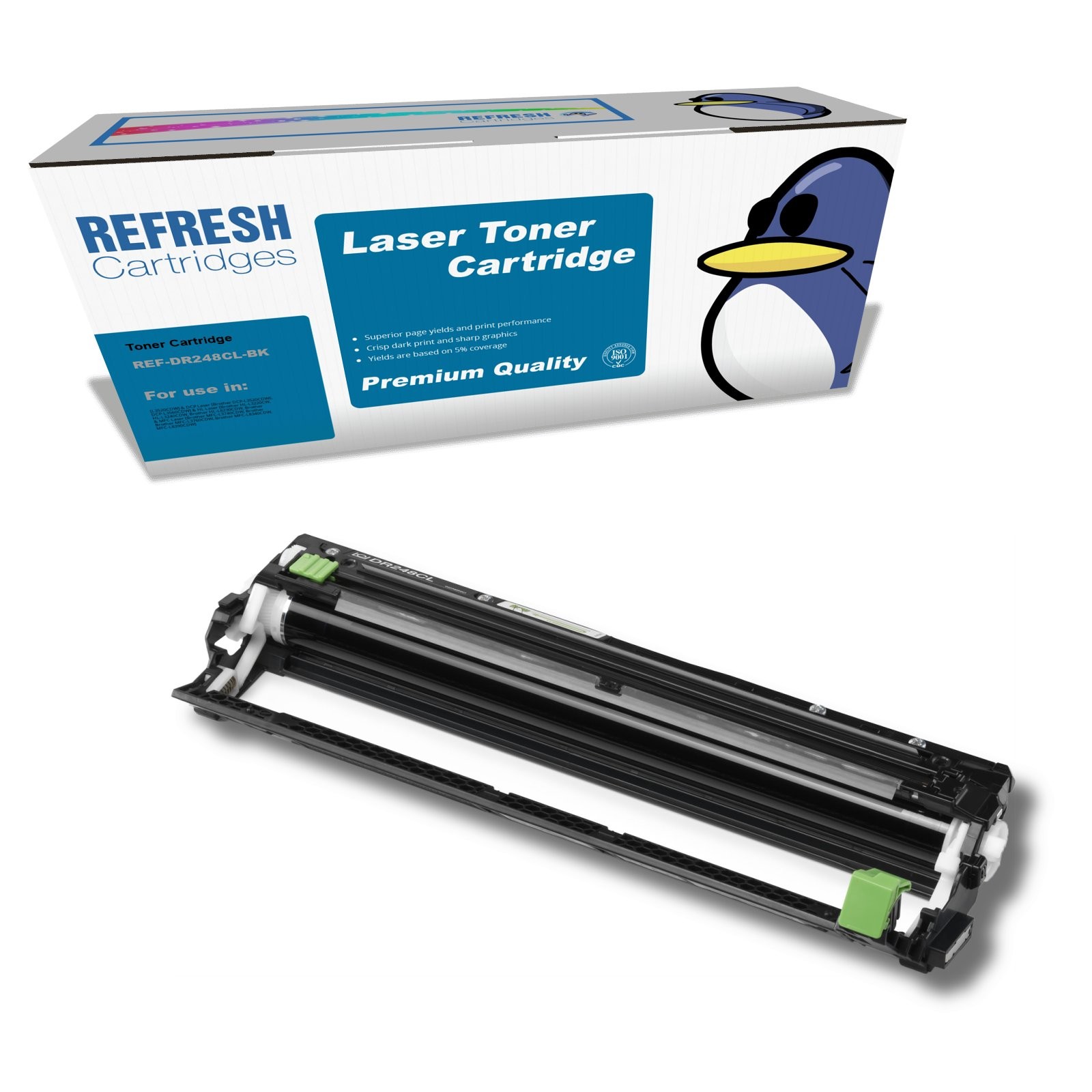 Refresh Cartridges Black Drum DR248CL Compatible With Brother Printers