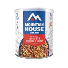Mountain House glutenfreier Adobo Reis & Huhn nach mexikanischer Art #10 Dose, blau