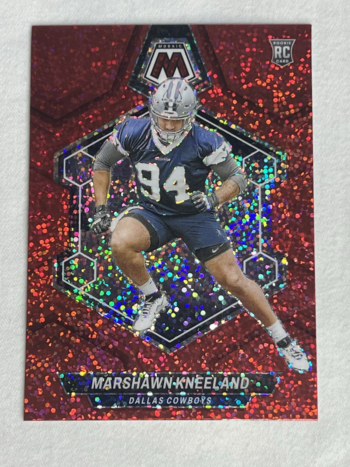 Marshawn Kneeland Panini Mosaic #353 Red Sparkle