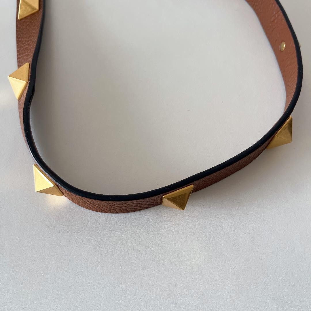 Valentino Garavani Rockstud Straw Tote 2Way Shoulder Bag Natural Brown thumbnail 20