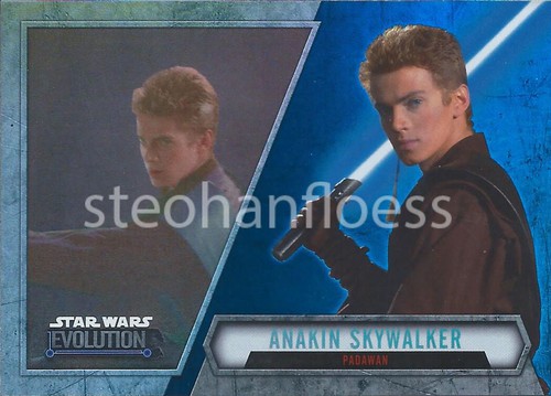2016 Topps Star Wars Evolution Blue Lightsaber Card You Pick Finish Your Set - Picture 2 of 47