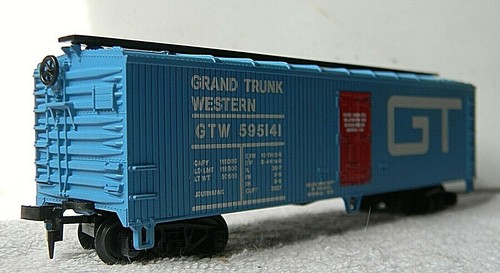 Refrigerador de hielo de madera Mehano ~ GRAND TRUNK WESTERN ~ Rd# GTW 595141 - HO -Yugoslavia | Zustand: Used