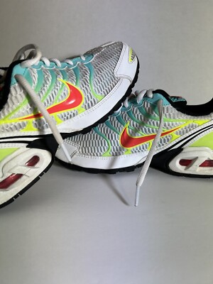 Womens Air Maxx Torch 4 White/Lime Green /Light Blue Sz 8