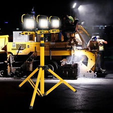 Adjustable Tripod Stand for Work Light PAR Flood LED Dual Head Wash Light