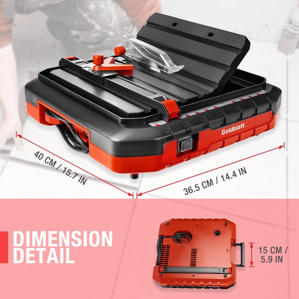 GOLDBLATT Wet Tile Saw Corded Electric Ceramic Tile Cutter Bracket