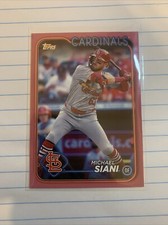 Michael Siani 2024 Topps Update Pink Mother's Day Parallel /50 - US113 Cardinals