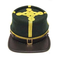 US Civil War Berdans Green sharpshooter Generals Kepi 4 Row of Braid All Sizes