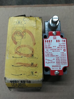 Square D 9007-BD-10 Limit Switch 500VAC/600VDC