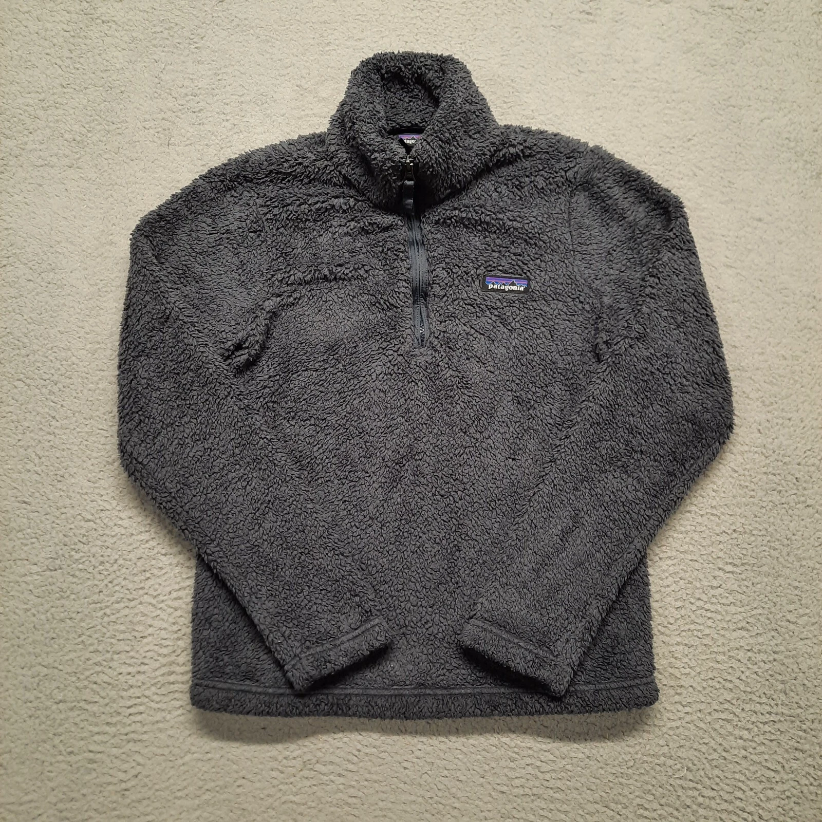 Patagonia Womens Los Gatos Jacket Size Small Purple 1/4 Zip Sweatshirt Fleece