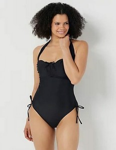 Sun Kitten Swimwear The Housewife One Piece Black S 4 6 New Ebay