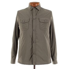 Giacca leggera Moorer nuova con etichette misto poliestere taglia 46 (XS US) Atlas in verde