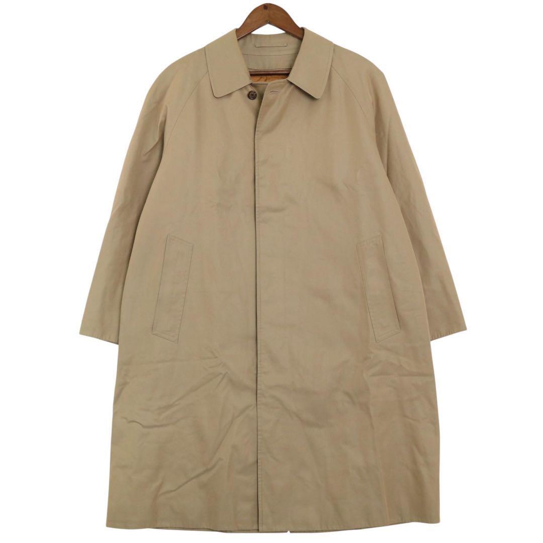 Burberry London Balmacaan Coat Beige Wool With Nova Check Pattern 