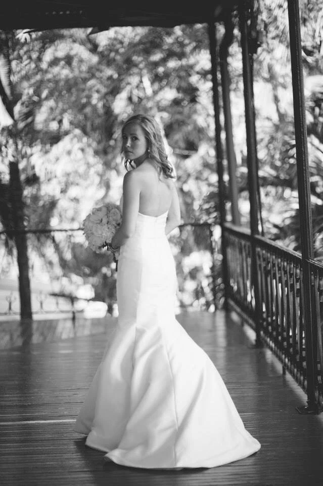 Vestido de novia Tara Keely 2155 marfil seda Mikado talla 8 (se ajusta como 2) PLUS velo Foto 2 de 4