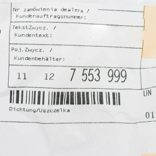 NEW BMW E88 E82 E90 E91 E92 E60 OIL FILLER CAP GASKET 11127553999