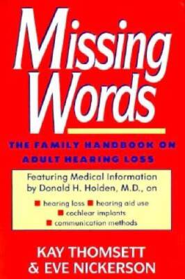 Missing Words - Hardcover By Thomsett, Kay - GOOD