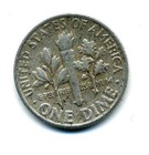 1963 P Roosevelt Dime US 10 Cent U.S America SILVER UNITED STATES 10c Coin #7413 — photo 2