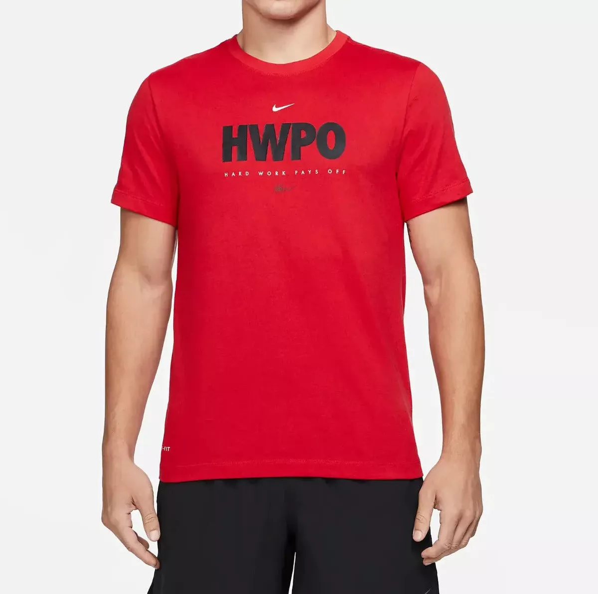 Nike Dri-FIT Hwpo Training T-Shirt - Men's Black M Regular