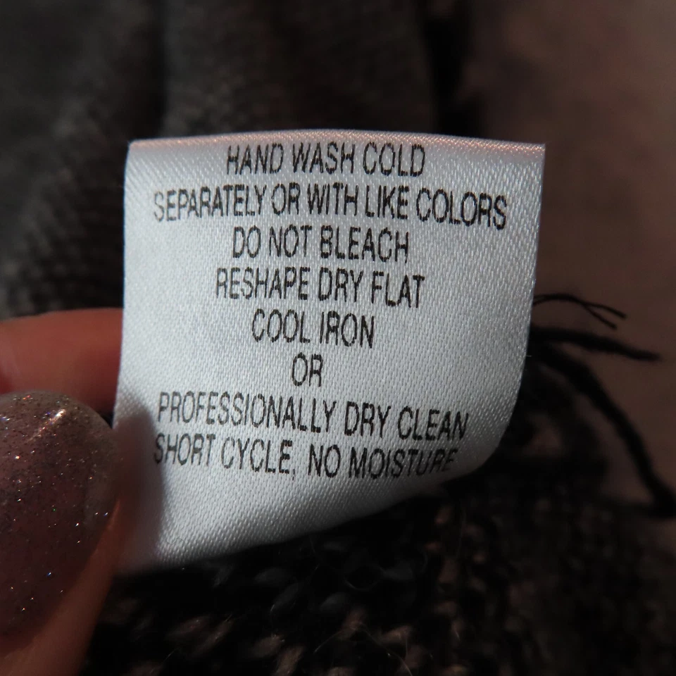 ELISABETTA Cardigan Sweater Womens Medium Black Zebra Print Wool Alpaca Blend - Image 4 of 4