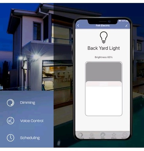 Feit Smart Wi-Fi 60 Watt EQ A19 Daylight Medium Base Dimmable LED Light Bulb 60w - Picture 5 of 6