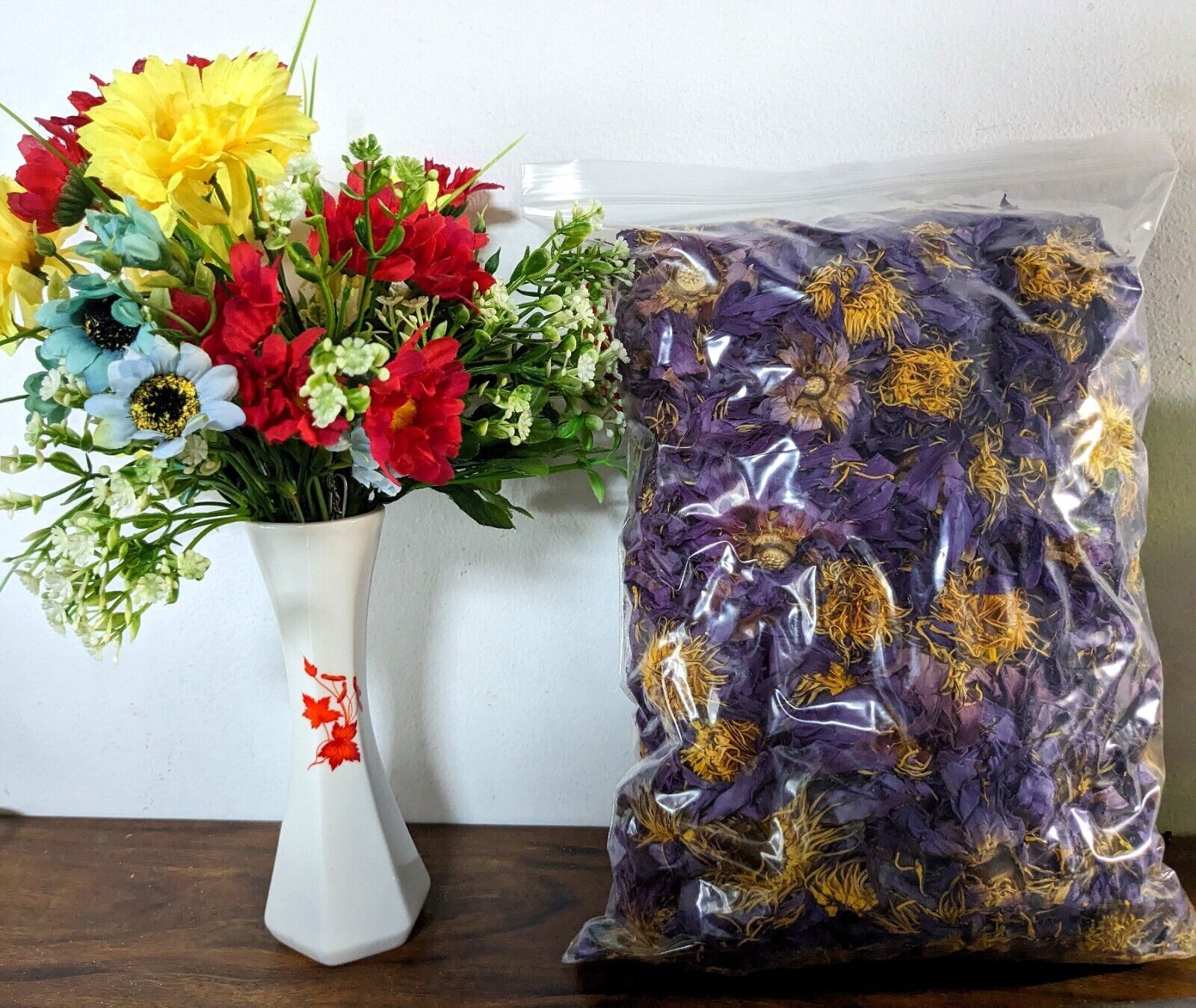 Flor de loto azul seca | Nymphaea Caerulea | Té de hierbas puro orgánico Sweet Dream