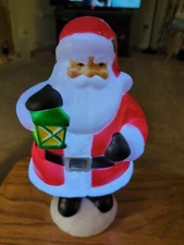 11” Christmas Tabletop Blow Mold Santa Claus LIGHTS UP NWT