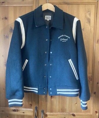 MARITHE FRANCOIS GIRBAUD : Chain Logo Varsity Bomber Jacket