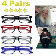 1.0 1.5 2.0 2.5 3.0 3.5 4.0 4 Pack Men Women Lightweight Reader Reading Glasses