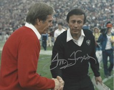 COACH TOM FLORES OAKLAND RAIDERS SIGNED AUTHENTIC 8x10 PHOTO B w/COA NFL LEGEND