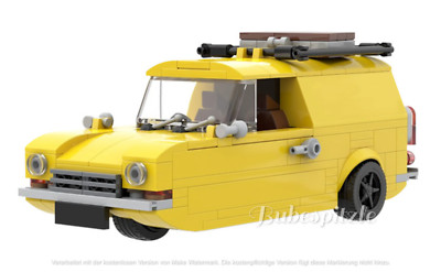 Reliant die lustige Kultkarre der 70er als Klemmbaustein MOC Set 506+ pcs