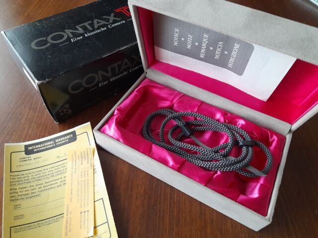 Contax T2 original Box and Case with strap and documents