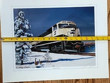NOS 1994 EMD Electro Motive General Motors Locomotives Burlington SD70MAC Poster