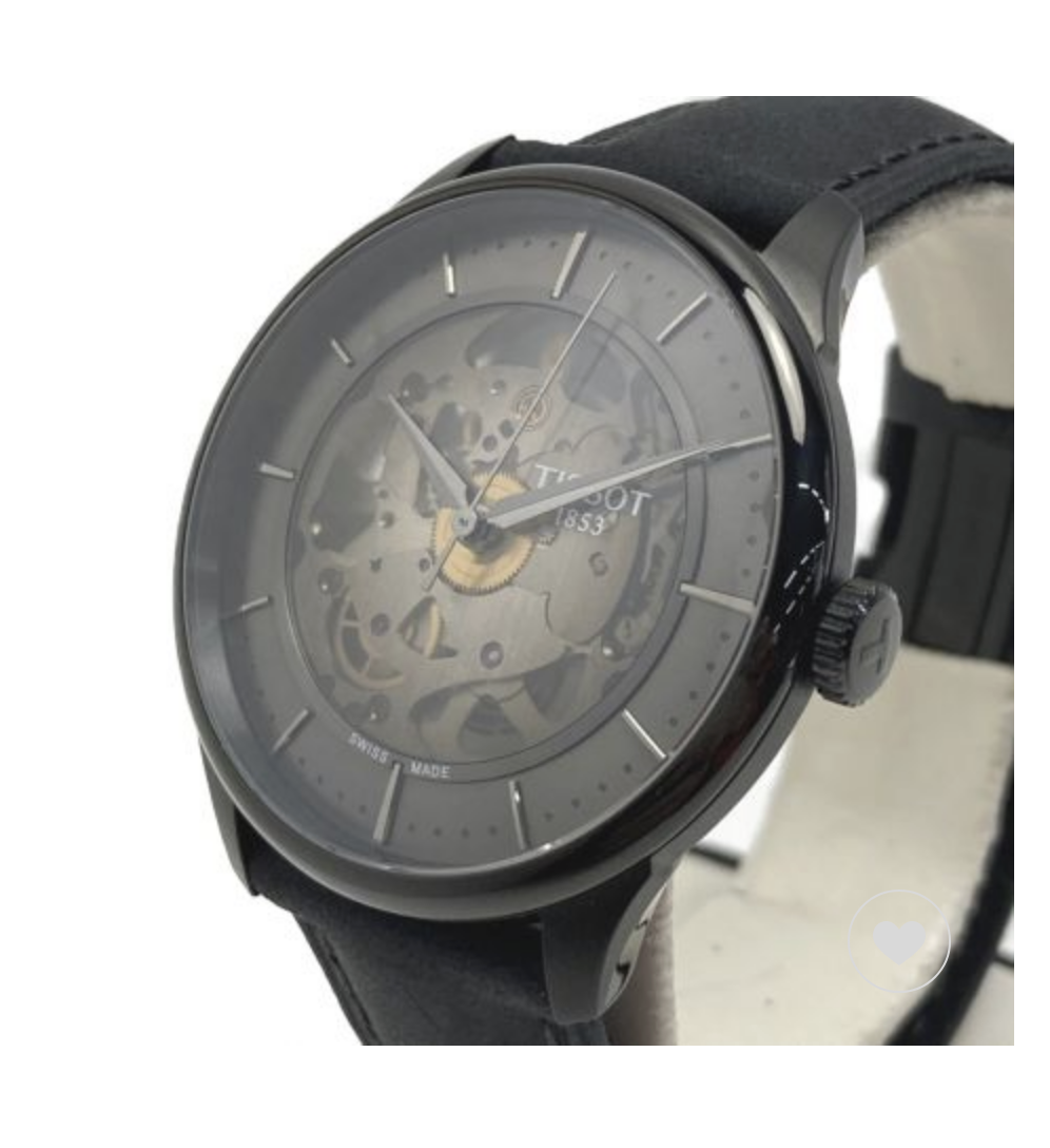 TISSOT Chemin des Tourelles skeleton T139.836.36.441.00 black from
