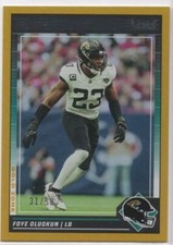 2024 Score Football Foye Oluokun Gold Zone /50 Jaguars 