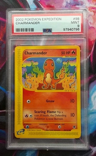 Charmander 98/165 Expedition PSA 9 Pokemon Card