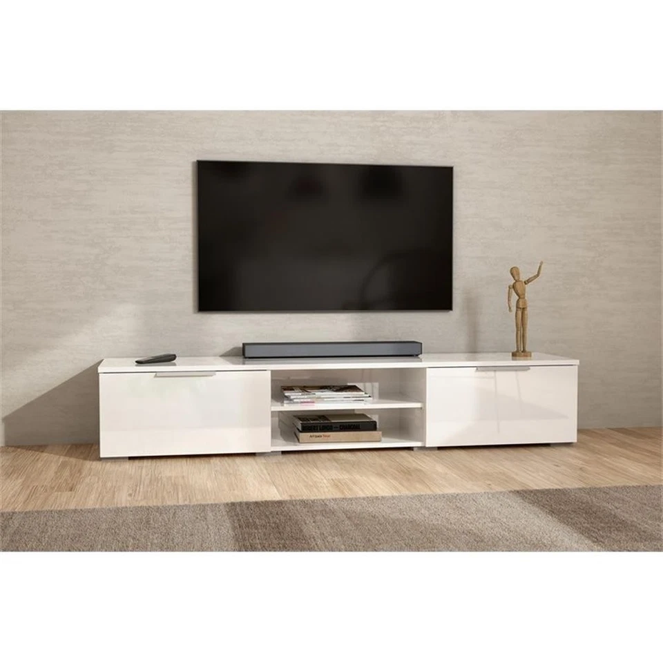 Soporte TV Tvilum Match 67" en Blanco Alto Brillo Foto 3 de 4