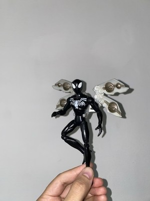 The Spectacular Spider-Man Black Suit Snap-on Jet Pack Hasbro 2008 Actionfigur