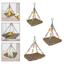 Parrot Perch Parrot Swing Handmade Hanging Indoor Outdoor Birdcage Bird Hammock