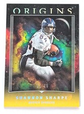 2023 SHANNON SHARPE Origins #29 Gold SP Serial 02/25 Denver Broncos