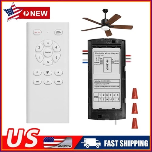 DC Output Ceiling Fan Receiver With 6 Speed Remote Control Functionality➹