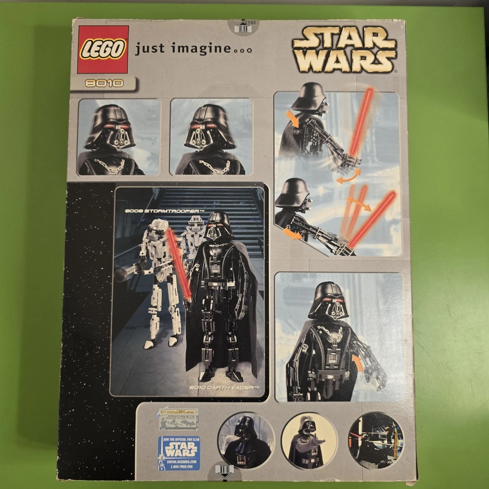 LEGO Star Wars: Darth Vader (8010) Technic New Sealed Box Vintage 2002 - Image 2 of 4