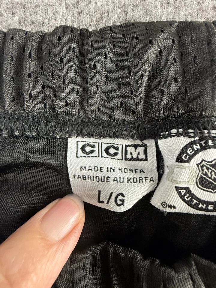 Pantalones CCM TEAM Edición Hockey Calentamiento Activo AZ Coyotes Hombres L Negro Pista Patín Hielo Foto 2 de 4