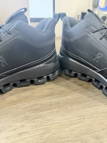 On Cloud Women’s 5.5 Hi Waterproof Hiking Shoes All Black NWB 🔥 - Picture 9 of 19