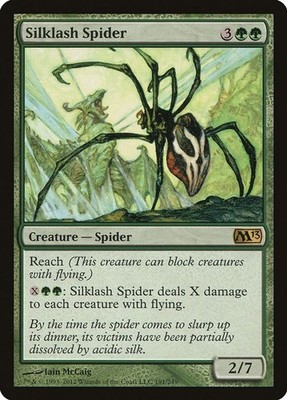 2012 Magic: The Gathering: Magic 2013 (M13) Silklash Spider (#191, R, Near Mint)
