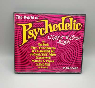 The World Of Psychedelic - Eight Miles High CD 2-Disc OOP RARE 1994 Various